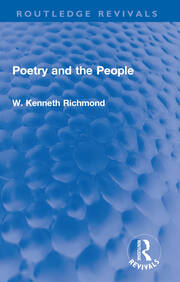 Poetry and the People book cover