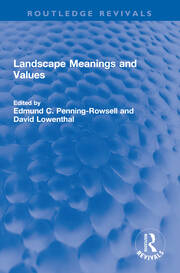 Landscape Meanings and Values book cover