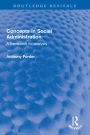 Concepts in Social Administration: A framework for analysis book cover