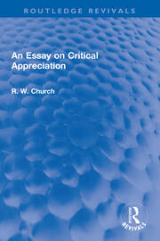 An Essay on Critical Appreciation book cover