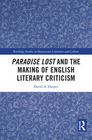 Paradise Lost and the Making of English Literary Criticism book cover