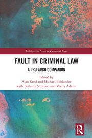 Fault in Criminal Law: A Research Companion book cover
