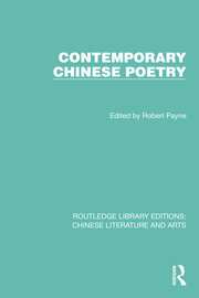 Contemporary Chinese Poetry book cover