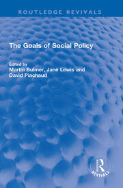 The Goals of Social Policy book cover