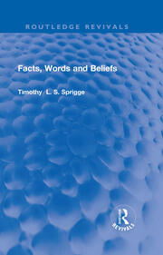 Facts, Words and Beliefs book cover