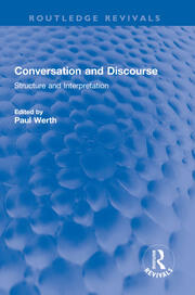 Conversation and Discourse: Structure and Interpretation book cover