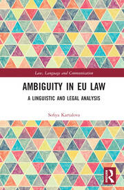 Ambiguity in EU Law: A Linguistic and Legal Analysis book cover