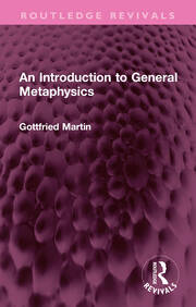 An Introduction to General Metaphysics book cover