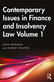 Contemporary Issues in Finance and Insolvency Law Volume 1 book cover