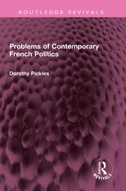 Problems of Contemporary French Politics book cover