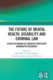 The Future of Mental Health, Disability and Criminal Law book cover