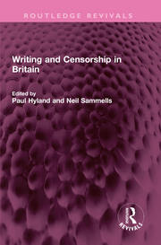 Writing and Censorship in Britain book cover