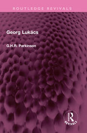 Georg Lukács book cover