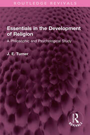 Essentials in the Development of Religion: A Philosophic and Psychological Study book cover