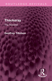 Thackeray: The Novelist book cover