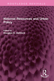 National Resources and Urban Policy book cover