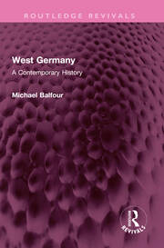 West Germany: A Contemporary History book cover