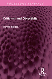Criticism and Objectivity book cover