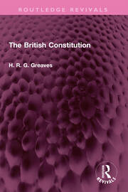 The British Constitution book cover