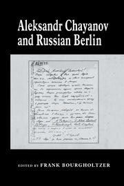 Aleksandr Chayanov and Russian Berlin book cover