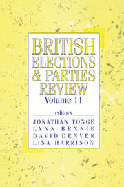 British Elections & Parties Review book cover