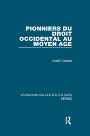 Pionniers du droit occidental au Moyen Age book cover