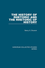 The History of Rhetoric and the Rhetoric of History book cover
