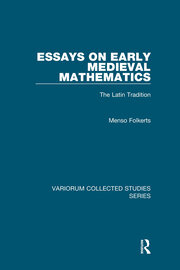 Essays on Early Medieval Mathematics: The Latin Tradition book cover