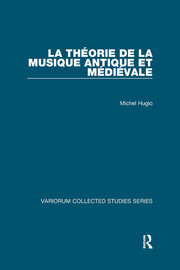 La théorie de la musique antique et médiévale book cover