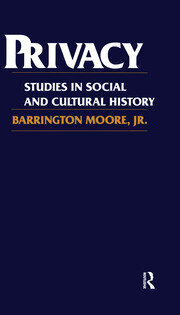 Privacy: Studies in Social and Cultural History book cover
