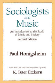 Sociologists and Music book cover
