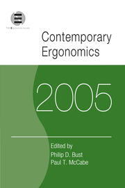 Contemporary Ergonomics 2005: Proceedings of the International Conference on Contemporary Ergonomics (CE2005), 5-7 April 2005, Hatfield, UK book cover