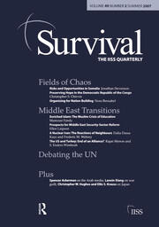 Survival 49.2: Survival 49.2 Summer 2007 book cover