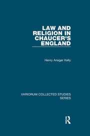 Law and Religion in Chaucer's England book cover