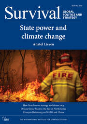 Survival: Global Politics and Strategy (April-May 2020): State Power and Climate Change book cover