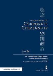The United Nations Global Compact and the Encyclical Laudato Si: A special theme issue of The Journal of Corporate Citizenship (Issue 64) book cover