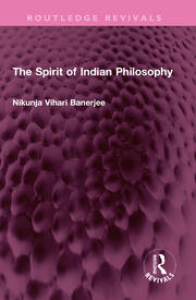 The Spirit of Indian Philosophy book cover