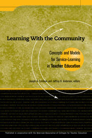 Learning With the Community: Concepts and Models for Service-Learning in Teacher Education book cover