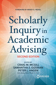 Scholarly Inquiry in Academic Advising book cover