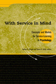 With Service In Mind: Concepts and Models for Service-Learning in Psychology book cover