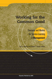 Working for the Common Good: Concepts and Models for Service-Learning in Management book cover