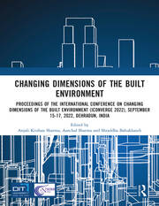 i-Converge: Changing Dimensions of the Built Environment: Proceedings of the International Conference on Changing Dimensions of the Built Environment (i-Converge 2022) book cover
