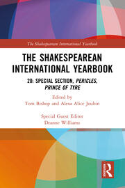 The Shakespearean International Yearbook: 20: Special Section, Pericles, Prince of Tyre book cover