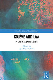 Kojève and Law: A Critical Examination book cover