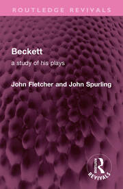 Beckett: A Study of his Plays book cover