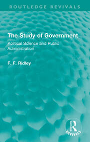 The Study of Government: Political Science and Public Administration book cover