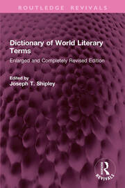 Dictionary of World Literary Terms: Enlarged and Completely Revised Edition book cover