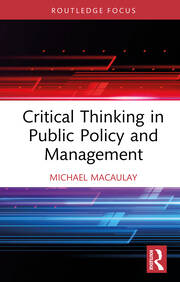 Critical Thinking in Public Policy and Management book cover