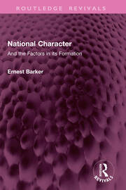 National Character: And the Factors in its Formation book cover