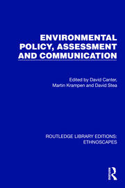 Environmental Policy, Assessment and Communication book cover